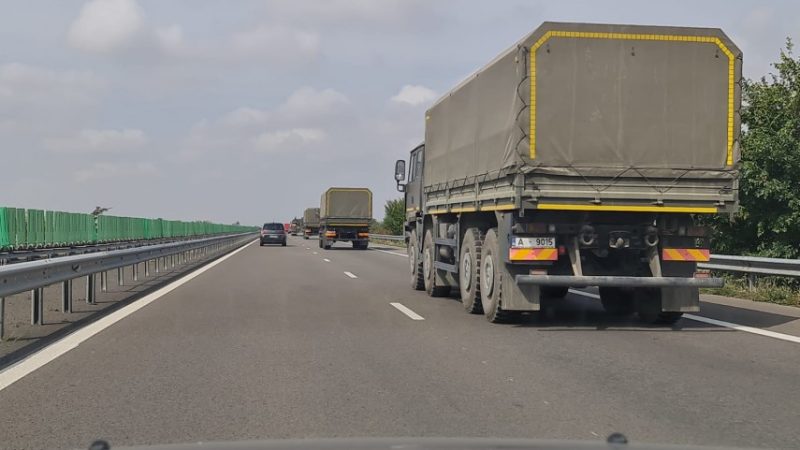 Convoi militar autostrada soarelui