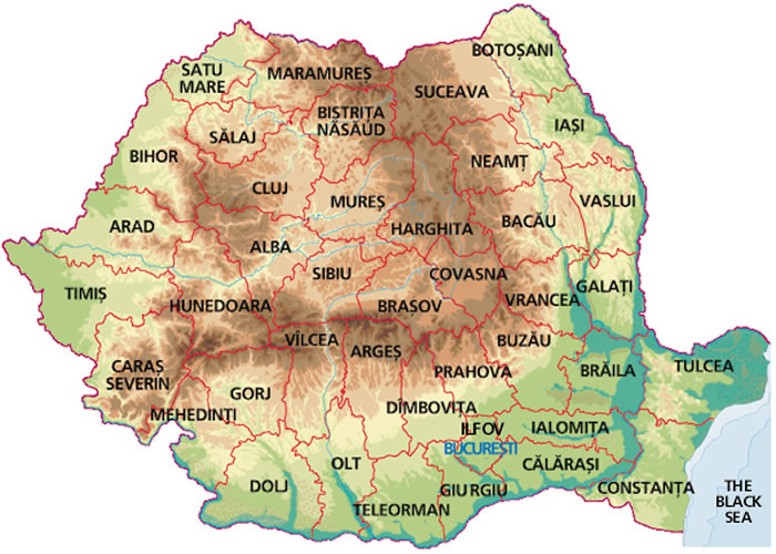 Harta romania