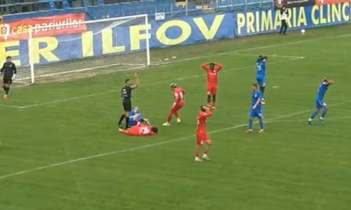 Accidentare teribilă în Liga 2! Arbitrul nu a acordat nici cartonaș galben